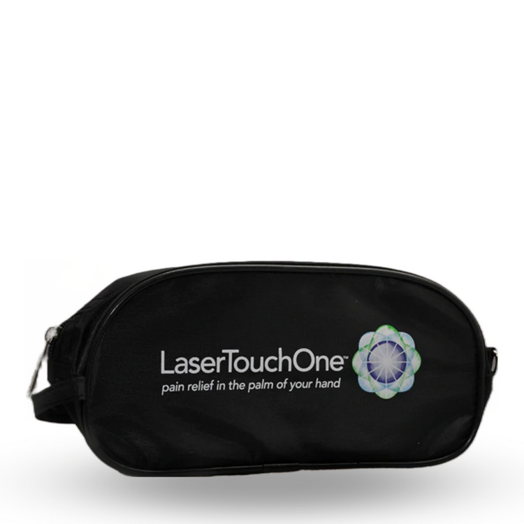 Photo of a Laser Touch One carrying case set on a white background